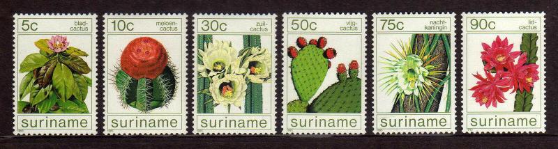 SURINAM/SURINAME 1985 MNH SC.697/702 Cactus