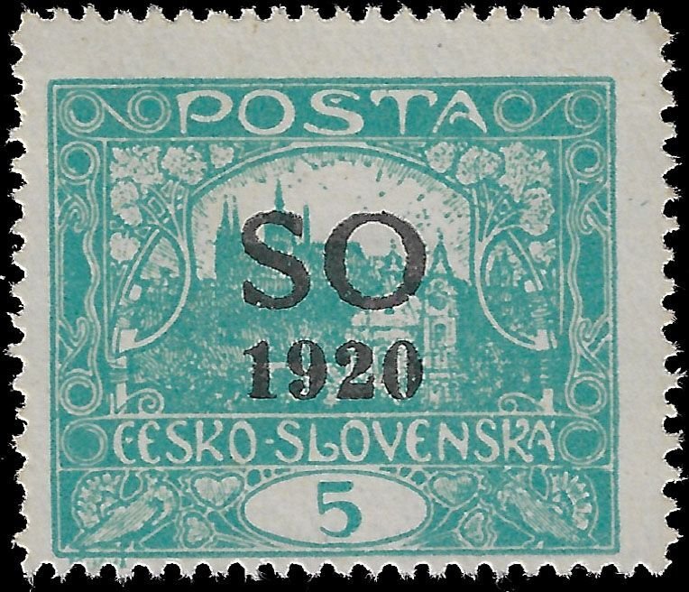 Eastern Silesia 1920 Sc 23 MLH vf