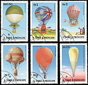 Saint Thomas and Prince 555-560, CTO, History of Flight: Balloons