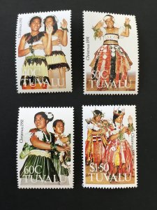 Tuvalu 582-585 VF MH. Scott $ 11.40