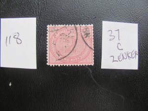 Germany 1875 USED SIGNED ZENKER  MI. 37c SC 36 VF/XF 500 EUROS (118)