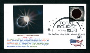 Sc. 5211 Total Solar Eclipse FDC - Thrifty Photo Cachets 1