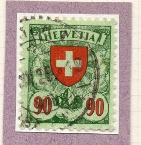 Switzerland 1924 SHADES Early Issue Fine Used 90c. NW-210700