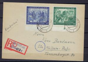 Germany AM-Post Scott # 582 - 583, on r-cover