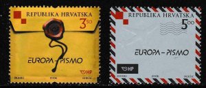 Croatia 1996 Scott 887-888 Europa Mail Issue Complete VF/NH