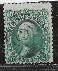 US #68, 10c Washington green, (U) CV.$55.00