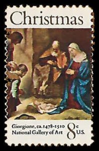 PCBstamps   US #1444 8c Christmas, Adoration, MNH, (3)