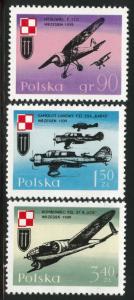 Poland Scott 1847-1849 MNH** 1971  Air force set