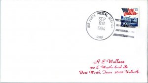 United States A.P.O.'s 29c Flag Over White House Coil 1994 Air Force Postal S...