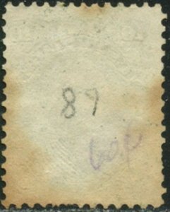US  Sc#68 1861 10c Green Avg-F Used with Stain