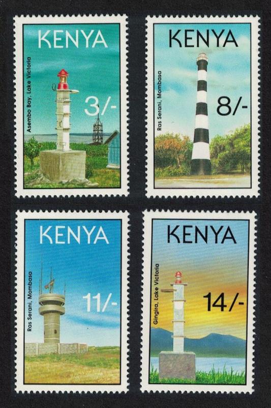 Kenya Lighthouses 4v SG#589-592