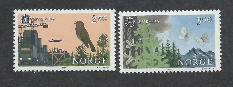 NORWAY SC# 892-3 F-VF MNH 1986