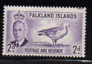 Falkland Is Sc 109 1952 2d Upland Goose stamp mint NH