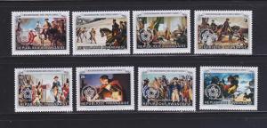 Rwanda 754-761 Set MNH Art, American Bicentennial Paintings