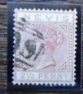 Nevis 1882 - 1890 2.5d Red Brown SG28 Fine Used