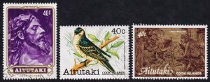 Aitutaki, Cook Islands Scott 213, 241, 256 (1981 ) CTO VF C