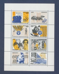 MONACO - Scott 1963  - MNH S/S - UN 50th Anniversary - 1995