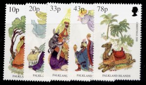 FALKLAND ISLANDS QEII SG885-889, 2000 Christmas set, NH MINT. Cat £13.