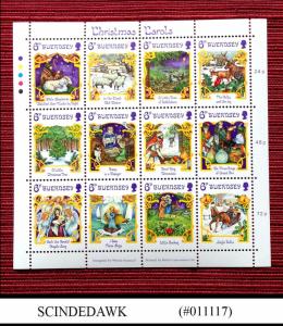 GUERNSEY - 1986 CHRISTMAS CAROLS - Miniature sheet MINT NH