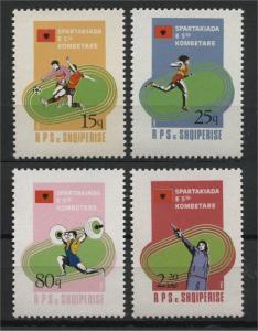 ALBANIA,  FINALS OF THE INTERNATIONAL SPARTAKIADE 1984  NH SET