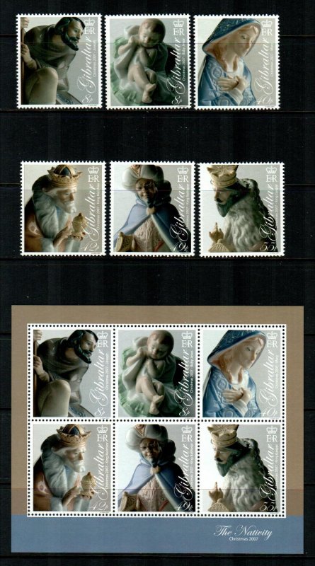 Gibraltar #1109-1114a  MNH  CV $19.00  Stamps + S/S