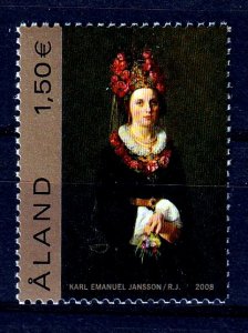 Aland 2008 - Painting - Peasant Bride  MNH single  # 279