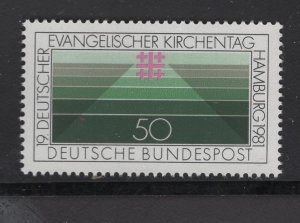 Germany #1351  (1981 Protestant Convention issue) VFMNH CV $0.65