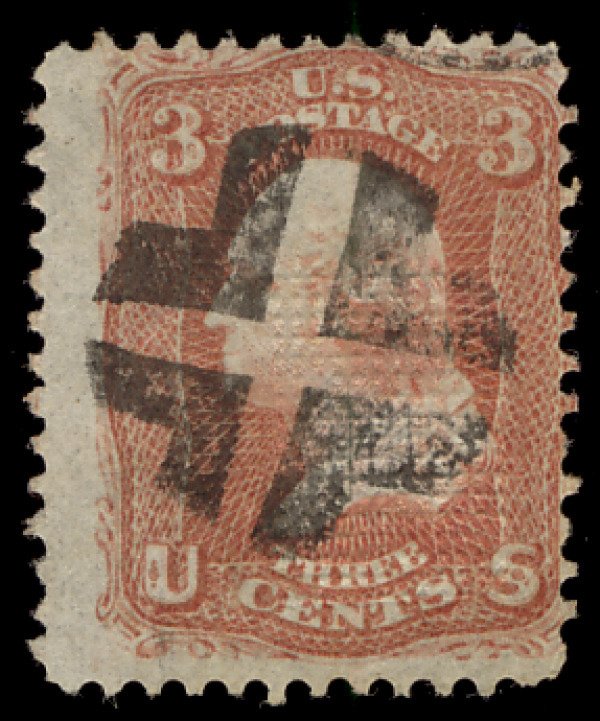 US #88 F/VF used, face free cancel, cork cancel,  very appealing stamp,  clea...