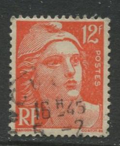 France - Scott 652 - General Definitive Issue -1951 - Used -12fr Stamp