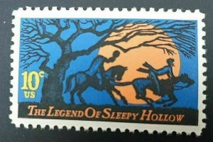 Scott #1548- 10cent Stamp Legend of Sleepy Hollow, American Folklore- MNH 1974