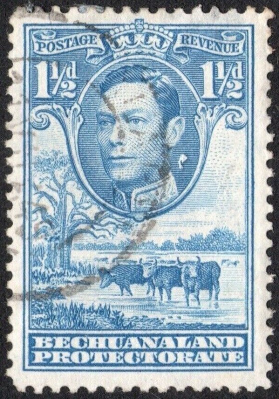 Bechuanaland Protectorate 1938 KG VI Definitive Low Values Used