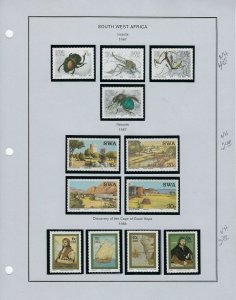 SOUTH WEST AFRICA ALMOST COMPLETE 1968-1989/ MINT 85% NH/LIGHTHOUSE BINDER/DUST 