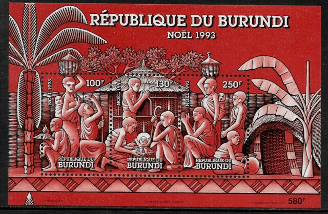 Burundi #714d MNH S/Sheet - Christmas