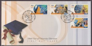 Singapore 2005 100th Year of National University of Singapore FDC SG#1466-1469