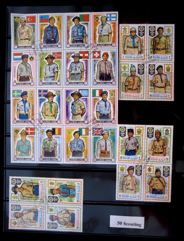 WORLDWIDE - TOPICAL STAMPS - 50 SCOUTING