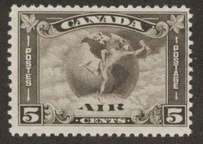 CANADA Scott C2 MH* Key Airmail Stamp CV $85 Nice ctr