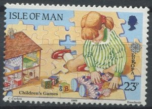 Isle of Man Sc#398 MNH, 23p multi, Europa (C.E.P.T.) 1989 - Children's Games ...