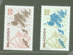 Faroe Islands #377-378  Single (Complete Set)