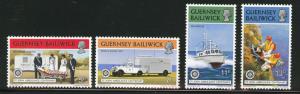 Guernsey Scott 153-156 Ambulance set 1977 MNH**