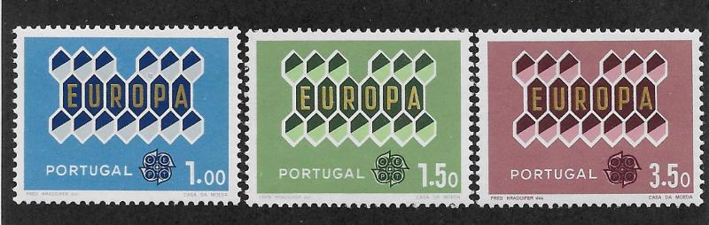 PORTUGAL SC# 895-97 FVF/MNH 1962