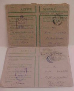 PALESTINE  GREEN 1944 FPO 172,233 also 1945 SEPT FPO 141 BOTH TO  TEL AVIV