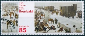 Switzerland Military Stamps 2021 CTO Bourbaky Army Internment Horses Art 1v Set