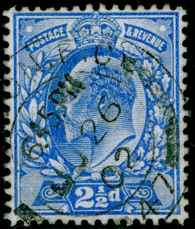 SG230, 2½d ultramarine, USED, CDS. Cat £12.