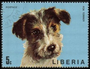 Liberia 669 - Cto - 5c Fox Terrier (1974) (2)