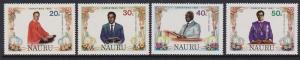 Nauru 1982 Christmas Scott (260-63) MNH