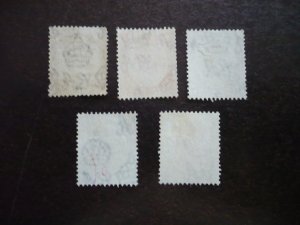 Stamps - British Honduras - Scott# 93-98 - Used Part Set of 5 Stamps