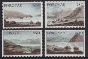 Faroe Islands #121-124  MNH  1985  Landscapes