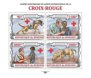 BURUNDI 2013 - Red Cross M/S. Official issues.