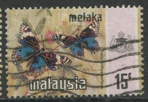 STAMP STATION PERTH Malacca #79 Butterfly Type State Crest Used  1971