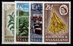 RHODESIA & NYASALAND QEII SG43-46, 1963 World tobacco congress set, NH MINT.